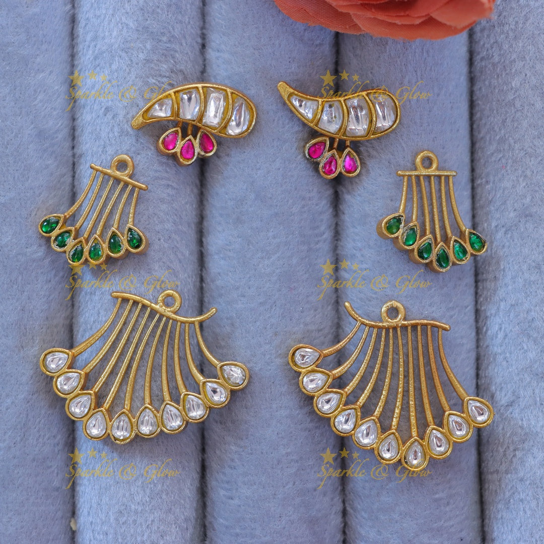 Elegant Gold Mango Earrings for Festive Glamour