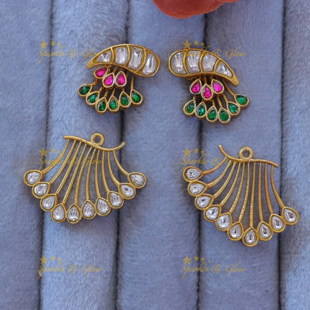 Elegant Gold Mango Earrings for Festive Glamour