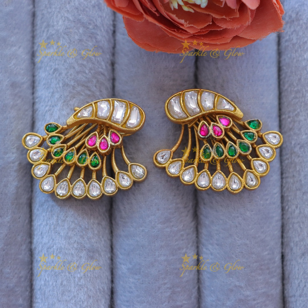 Elegant Gold Mango Earrings for Festive Glamour