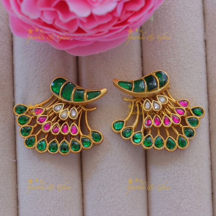 Elegant Gold Mango Earrings for Festive Glamour