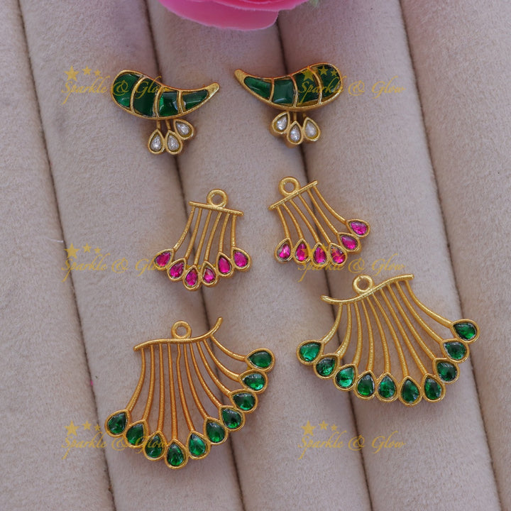 Elegant Gold Mango Earrings for Festive Glamour