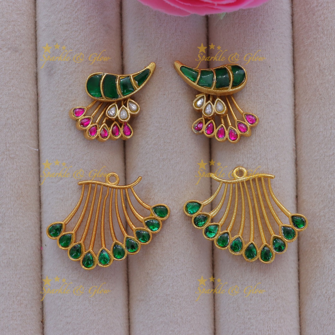 Elegant Gold Mango Earrings for Festive Glamour