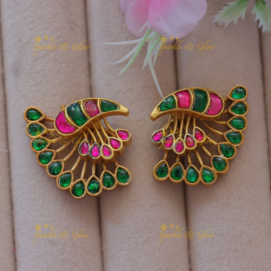 Elegant Gold Mango Earrings for Festive Glamour