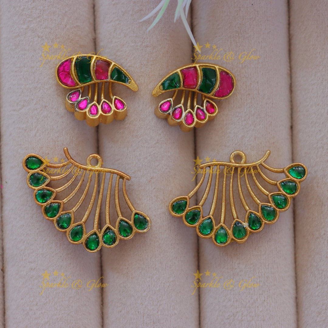 Elegant Gold Mango Earrings for Festive Glamour