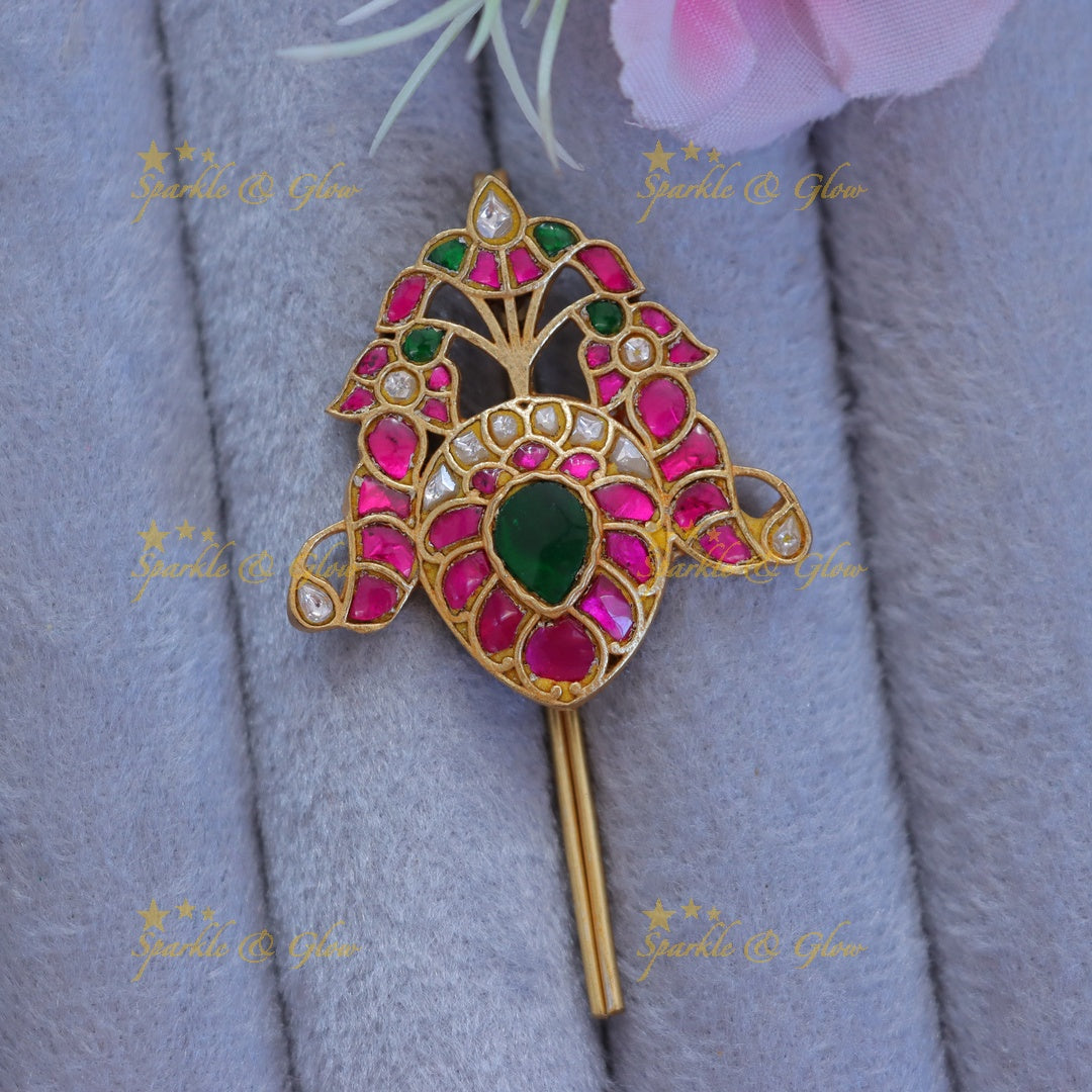 Exquisite Gold Jadabilla Hairpin for Special Occasions