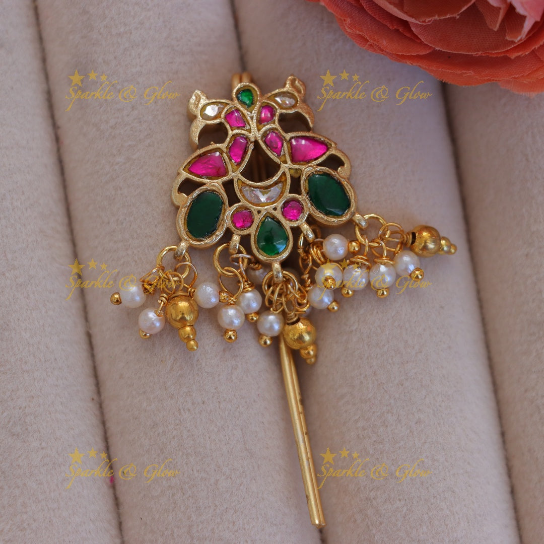 Exquisite Pearl Peacock Hairpin for Special Occasions