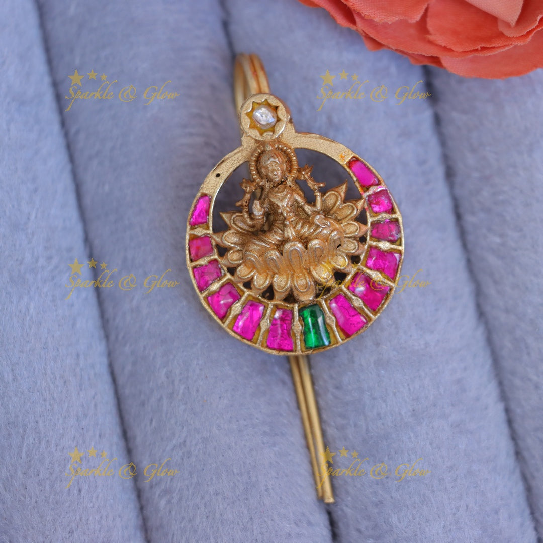 Exquisite Lakshmi Jadabilla Hairpin for Festive Elegance