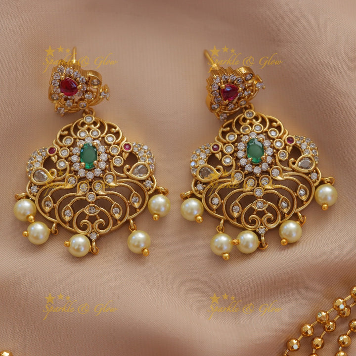 Exquisite Gold Pearl Necklace Set for Weddings