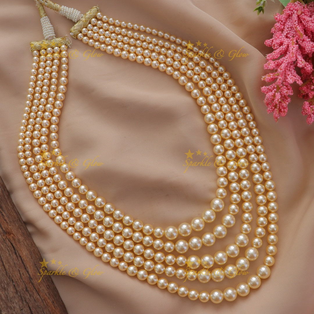 Elegant Pearl Wedding Necklace: Glamour Redefined