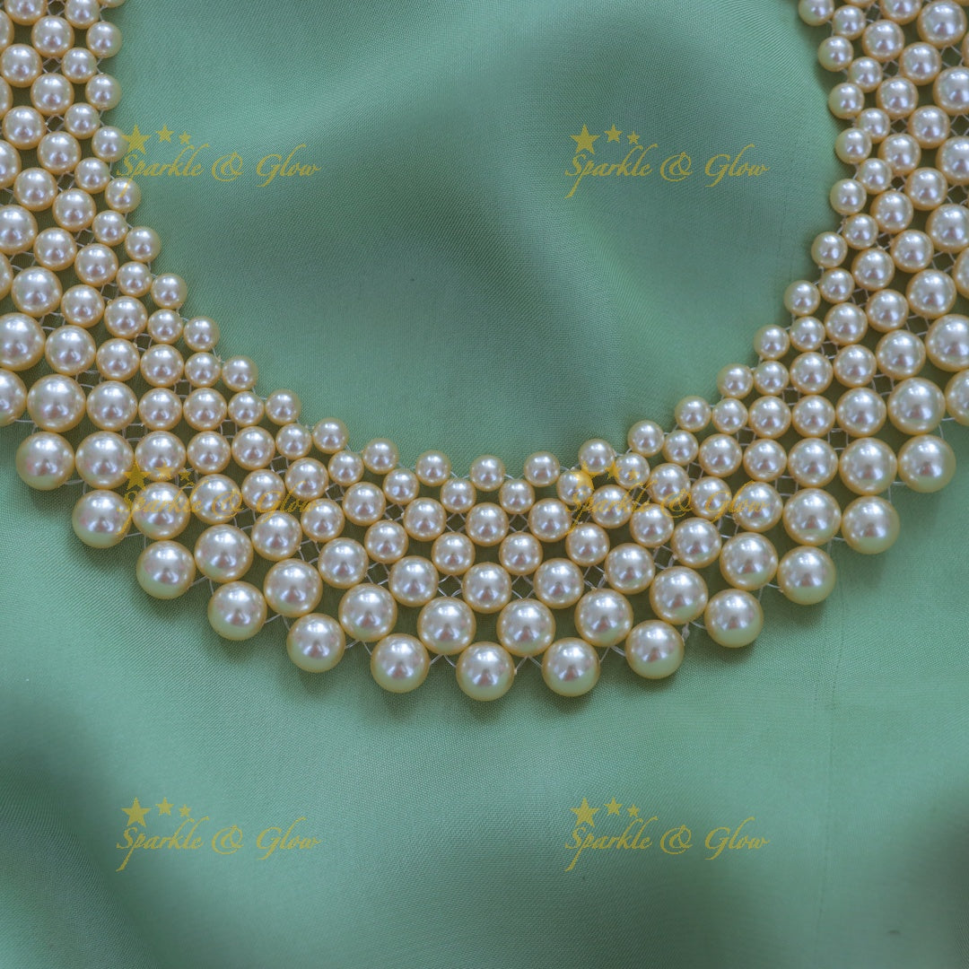 Elegant Pearl Short Necklace for Festive Occasions