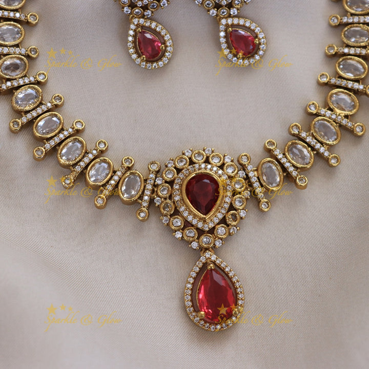 Exquisite Gold Necklace Set for Weddings | Sparkle & Glow