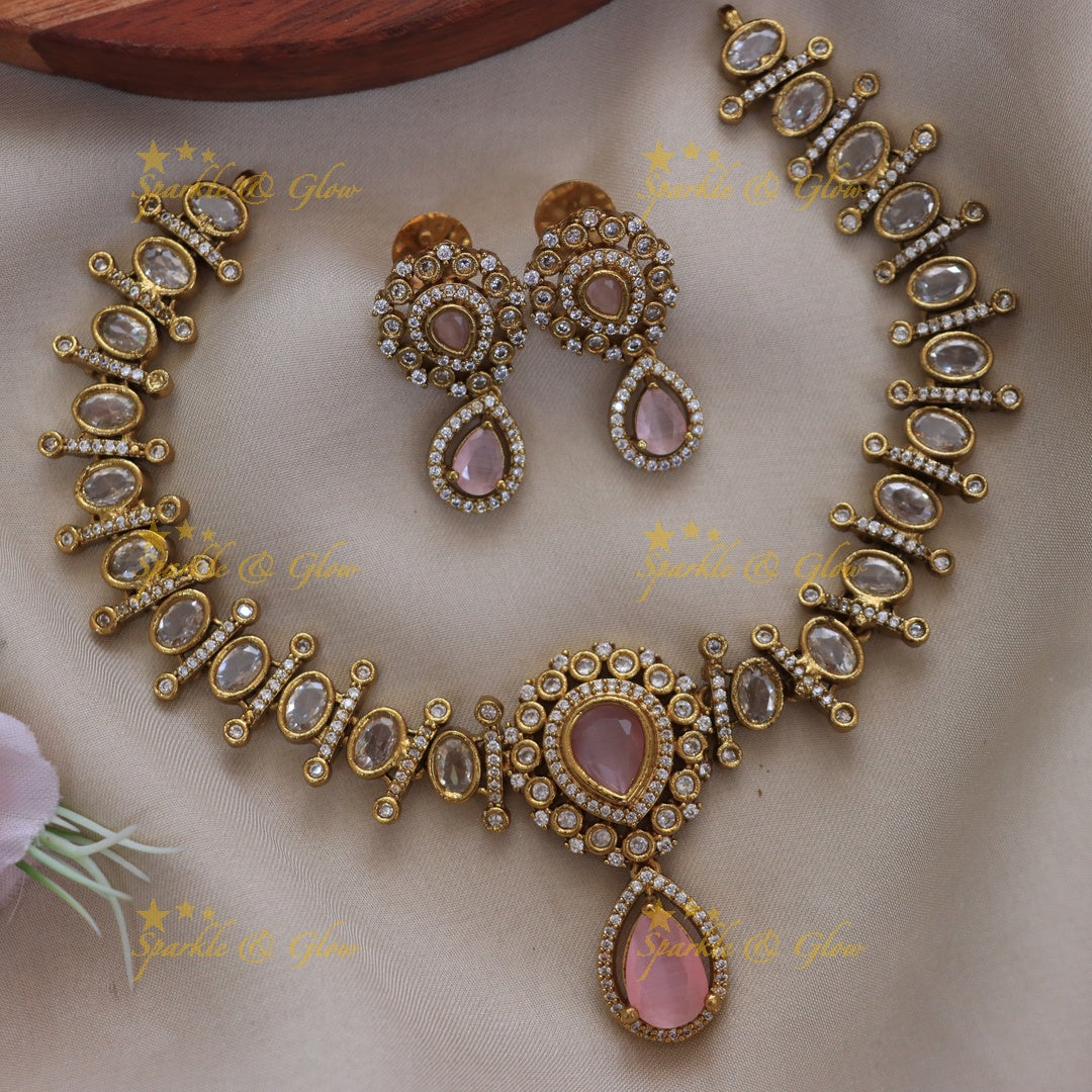 Exquisite Gold Necklace Set for Weddings | Sparkle & Glow