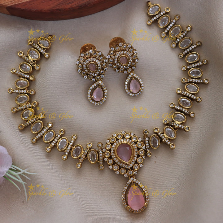 Exquisite Gold Necklace Set for Weddings | Sparkle & Glow