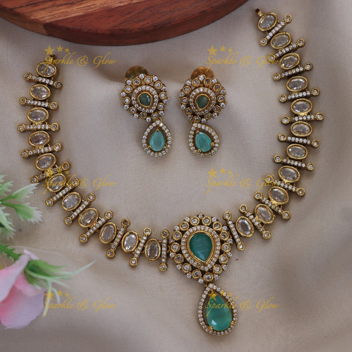 Exquisite Gold Necklace Set for Weddings | Sparkle & Glow