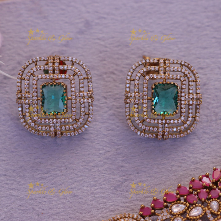 Exquisite Stone Drop Choker - Opulent Charm | Sparkle & Glow