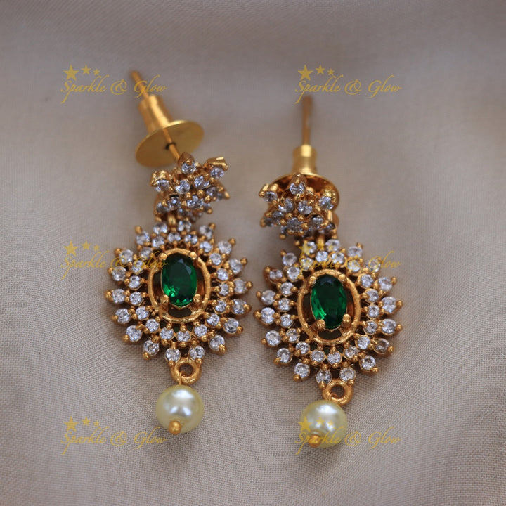 Exquisite Pearl Stone Necklace Set for Weddings