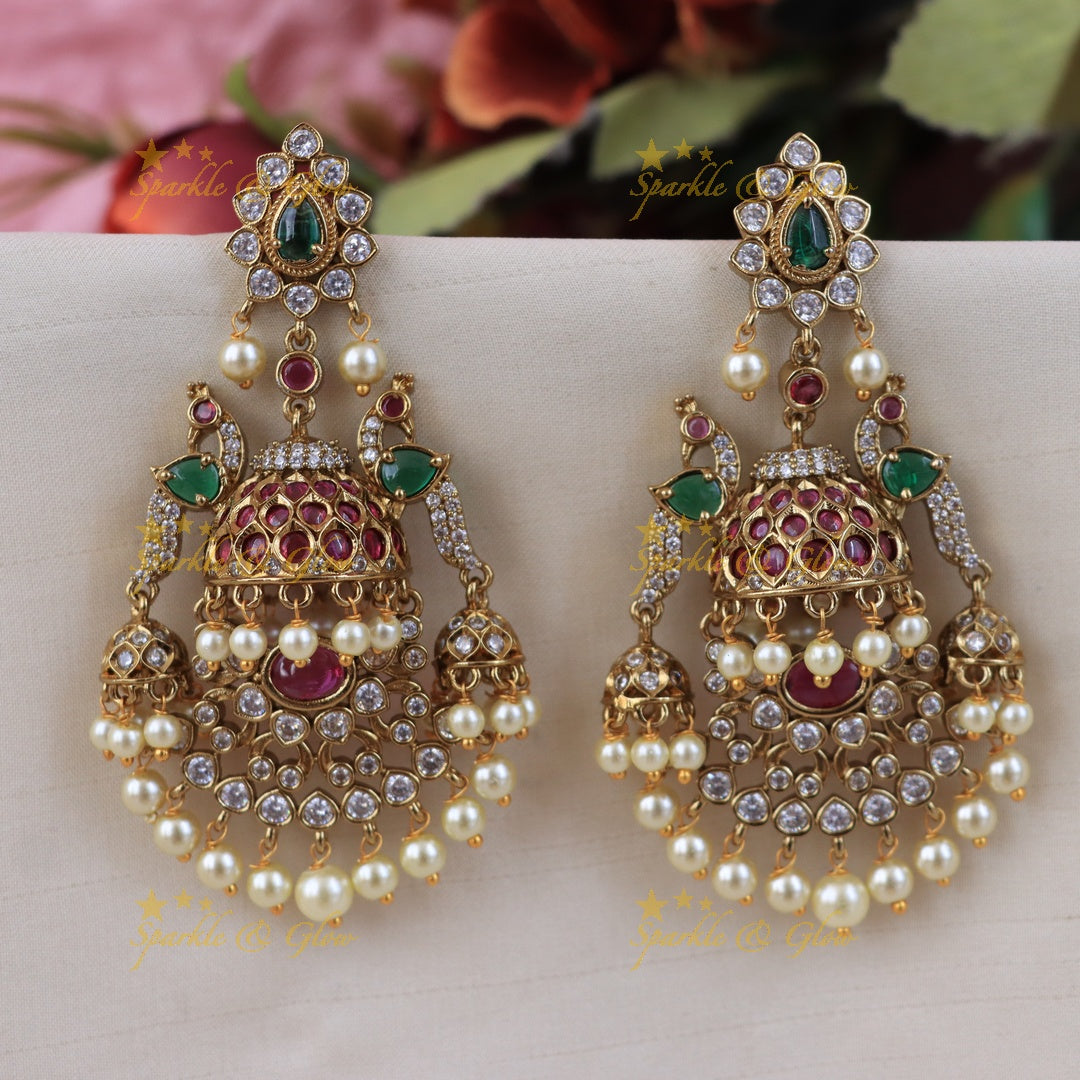 Exquisite Bridal Peacock Jhumkas for Unmatched Elegance