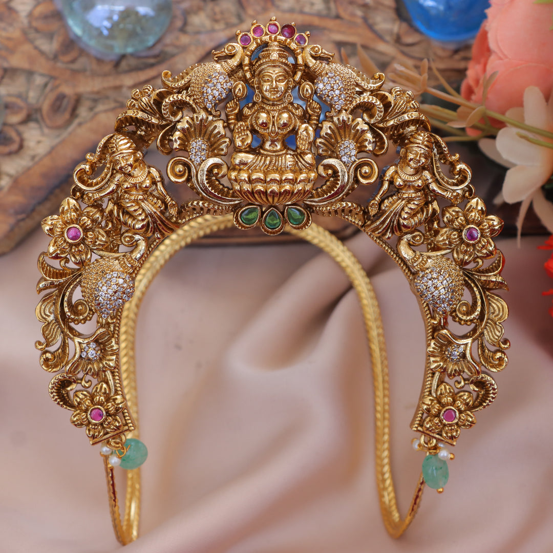 Exquisite Lakshmi Peacock Vanki - Premium Festive Jewelry