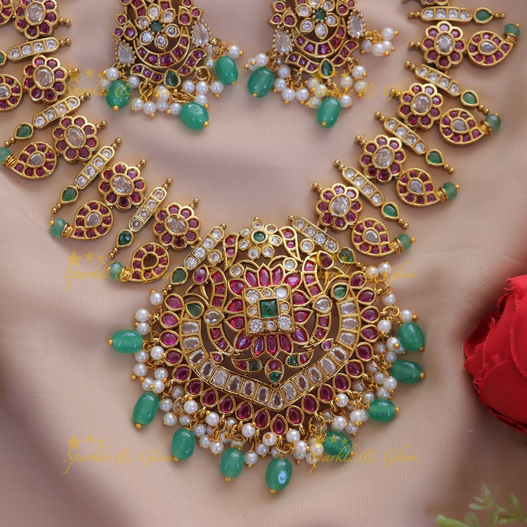 Elegant Mango Floral Necklace for Festive Glamour