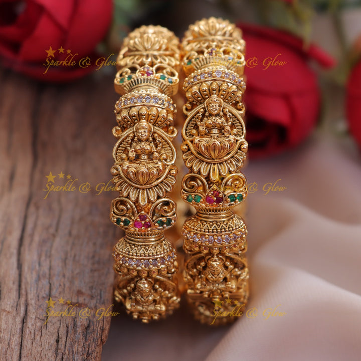 Lavish Lakshmi Gold Bangle | Festive Bridal Jewellery