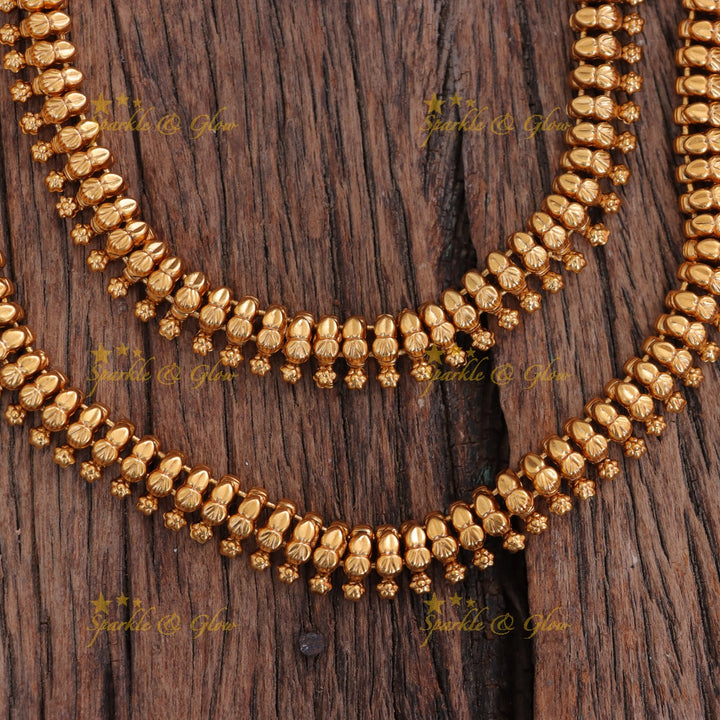 Exquisite Gold Floral Anklet for Weddings & Festivities