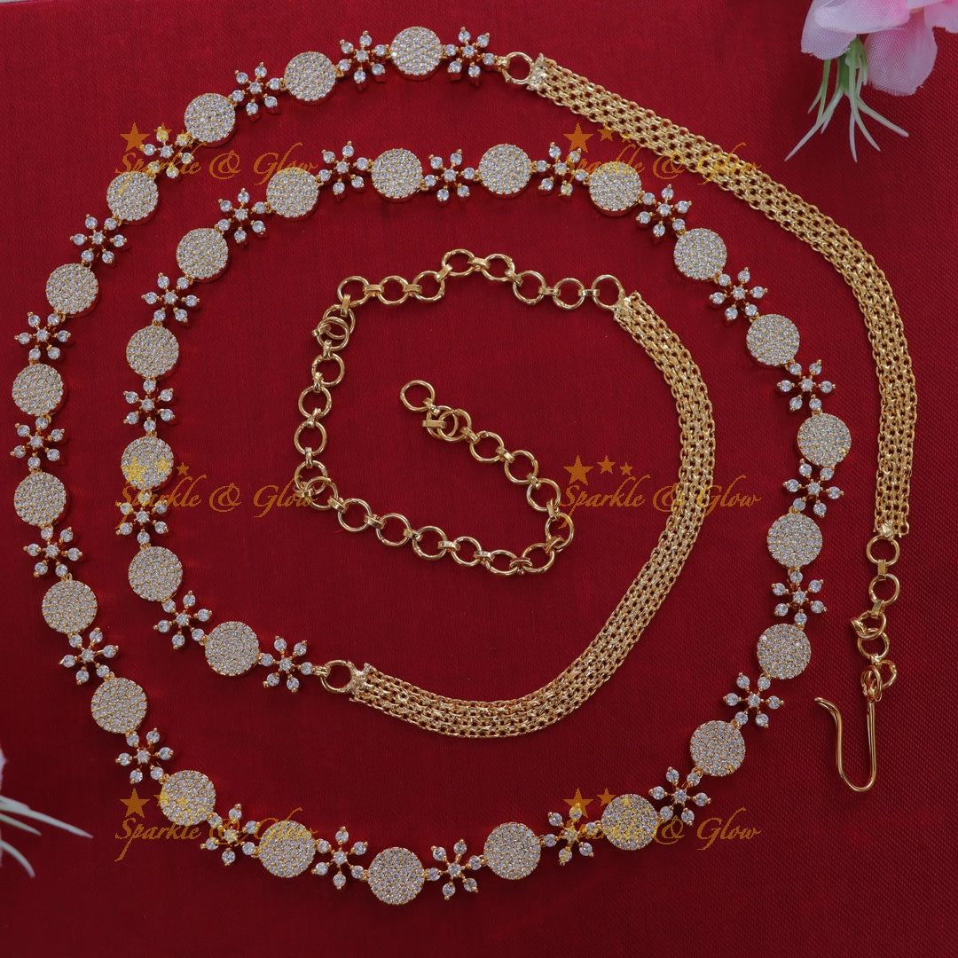 Exquisite Wedding Floral Gold Hipchains - New Collection