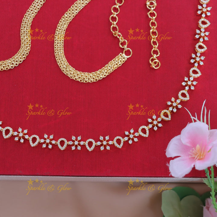 Elegant Gold Floral Hipchain for Weddings & Festivities