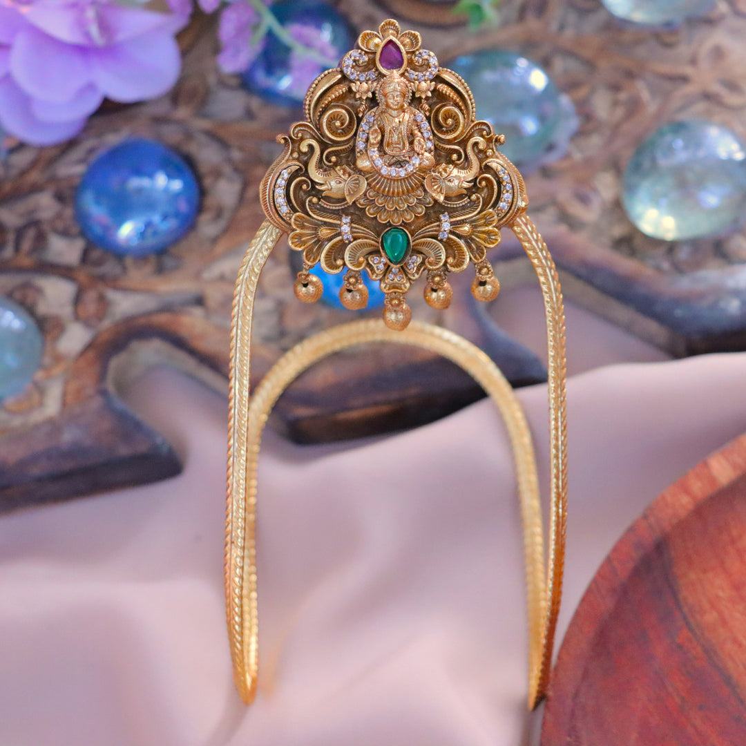Luxurious Elephant Lakshmi Vanki - Exquisite Temple Jewelry