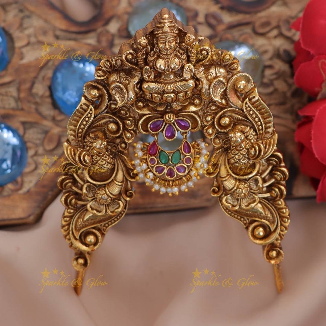 Exquisite Lakshmi Peacock Vanki - Premium Jewellery