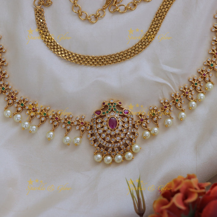 Gold Pearl Hip Chain - Elegant Wedding Accessory