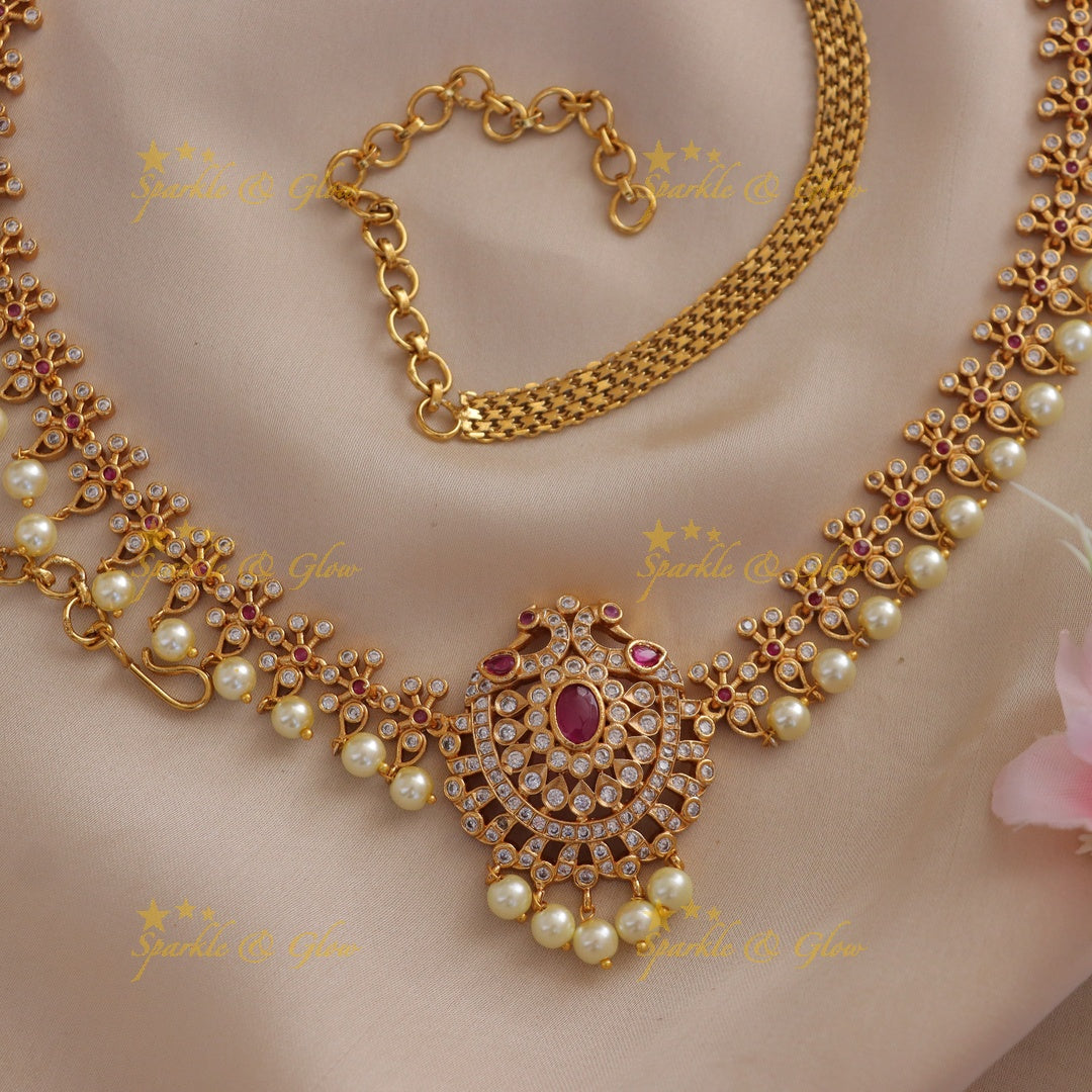 Gold Pearl Hip Chain - Elegant Wedding Accessory