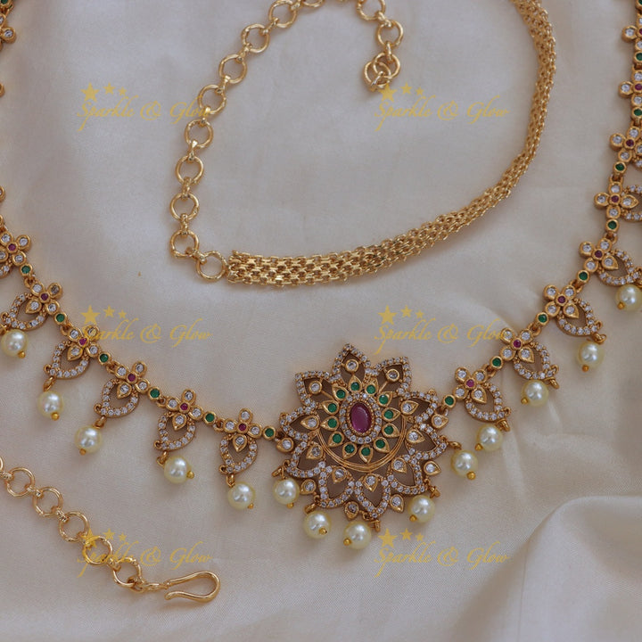 Exquisite Mango Pearl Bridal Hipchain for Weddings