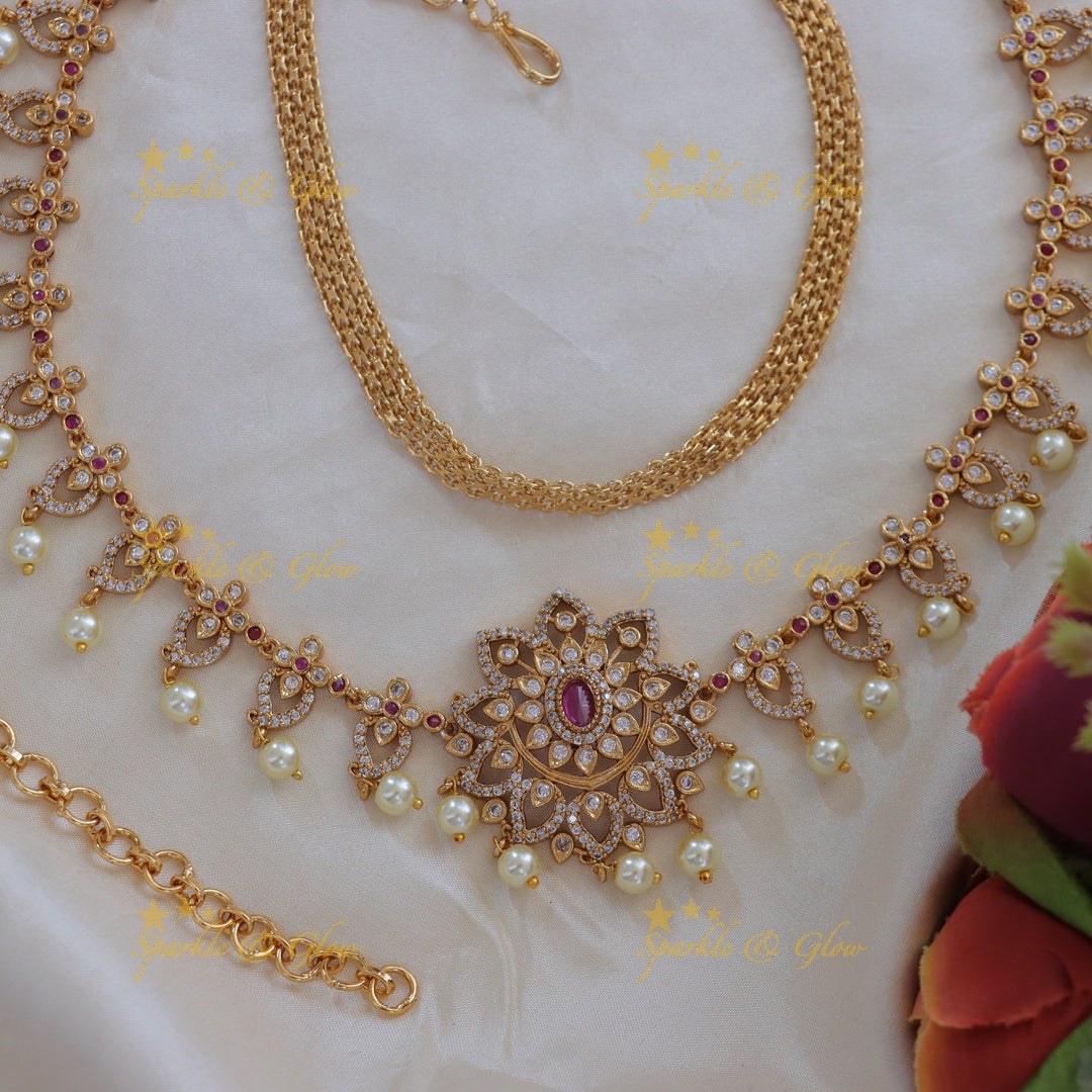 Exquisite Mango Pearl Bridal Hipchain for Weddings