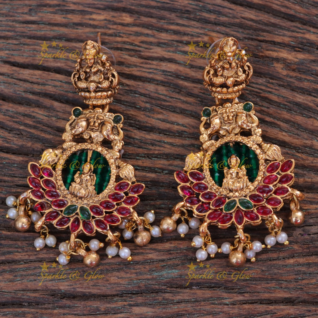 Exquisite Peacock Temple Bridal Necklace Set