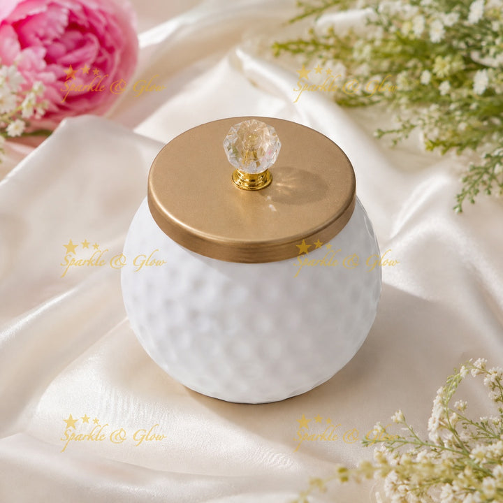 Exquisite Gift Jar with Gold Cap - Perfect for Special Occasions