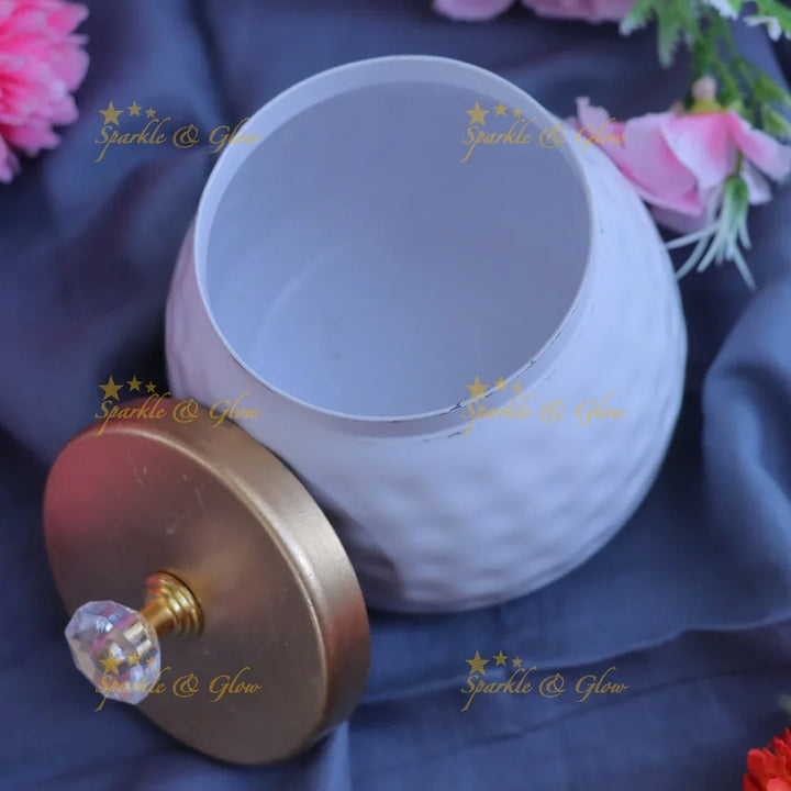 Exquisite Gift Jar with Gold Cap - Perfect for Special Occasions