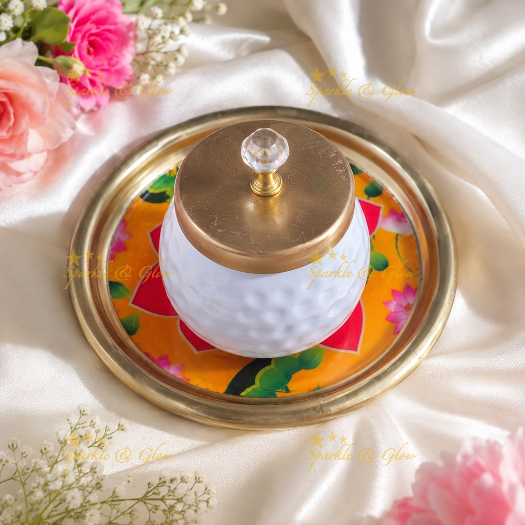 Exquisite Tray & Glass Jar Set - Perfect Gifts for Every Occasion