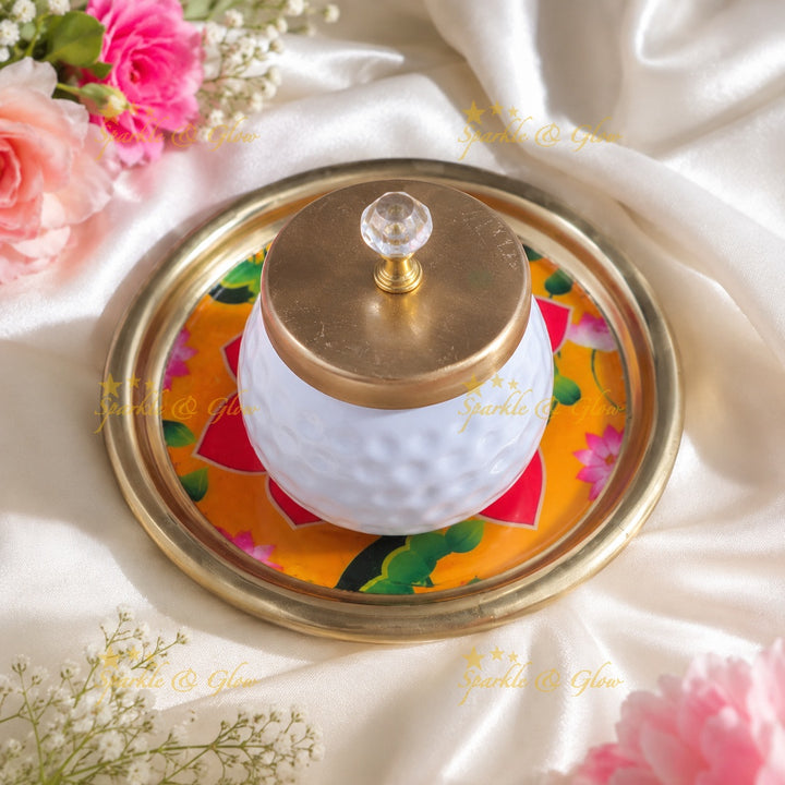 Exquisite Tray & Glass Jar Set - Perfect Gifts for Every Occasion