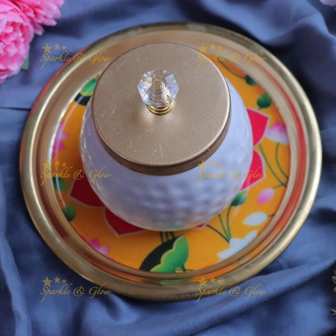 Exquisite Tray & Glass Jar Set - Perfect Gifts for Every Occasion