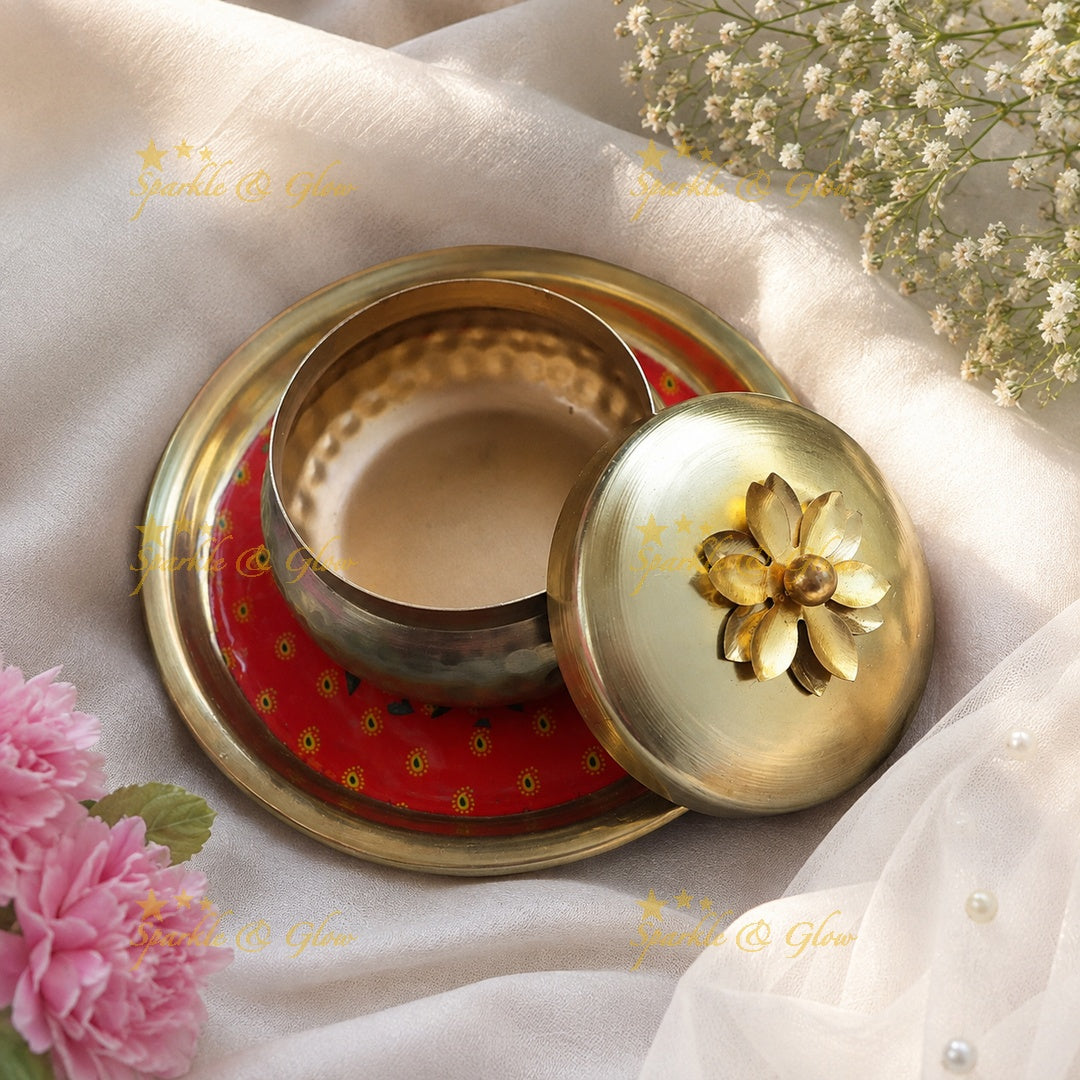 Premium Gold Floral Gift Set for Festive Celebrations