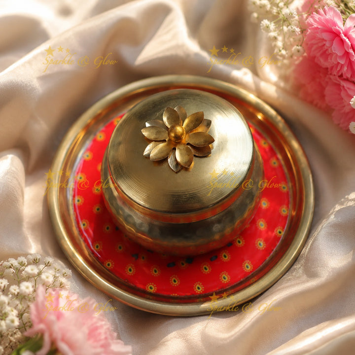 Premium Gold Floral Gift Set for Festive Celebrations