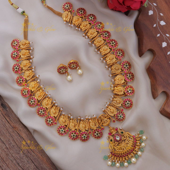 Exquisite Peacock Necklace - Indian Wedding Collection