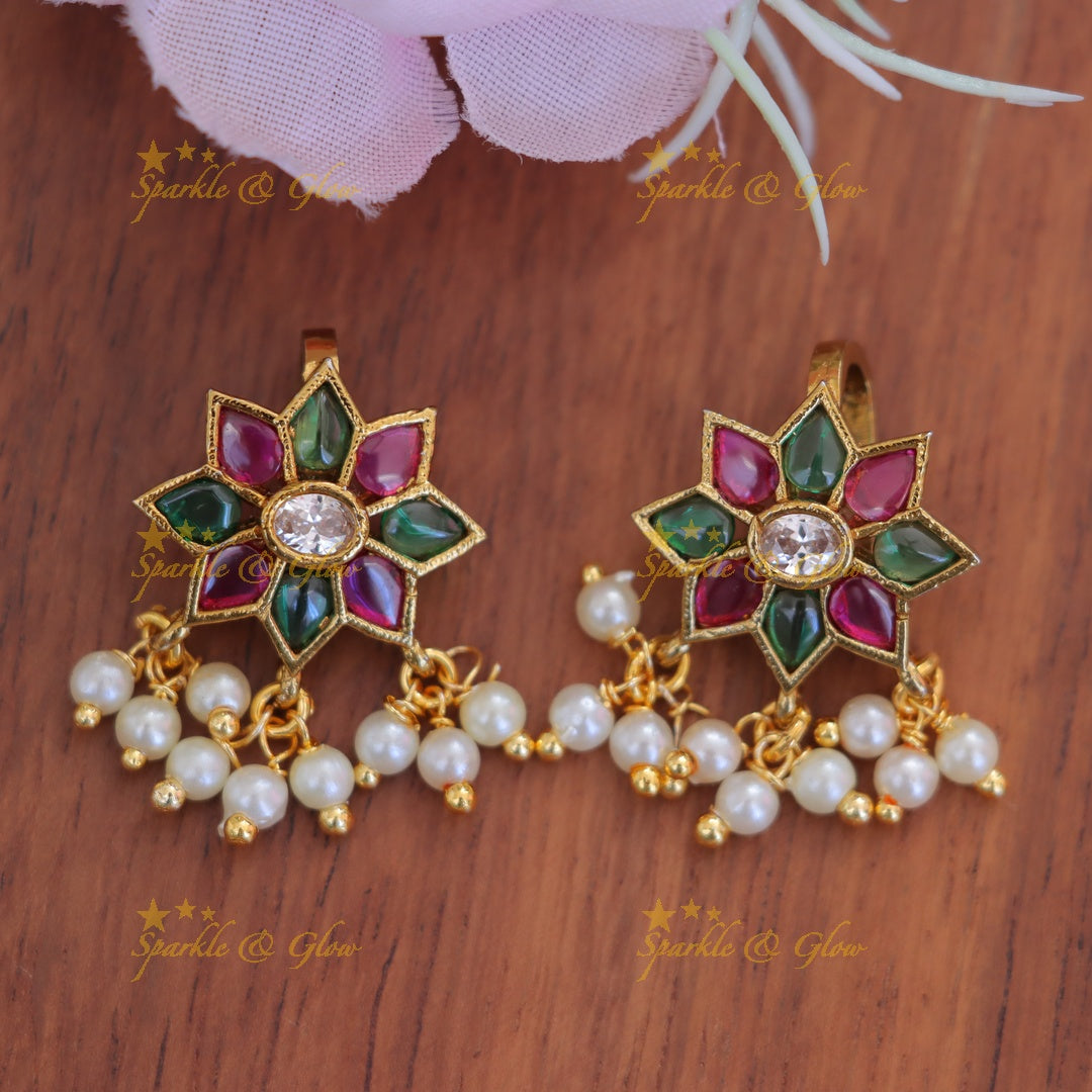 Elegant Star Bugadi Earrings for Celebrations