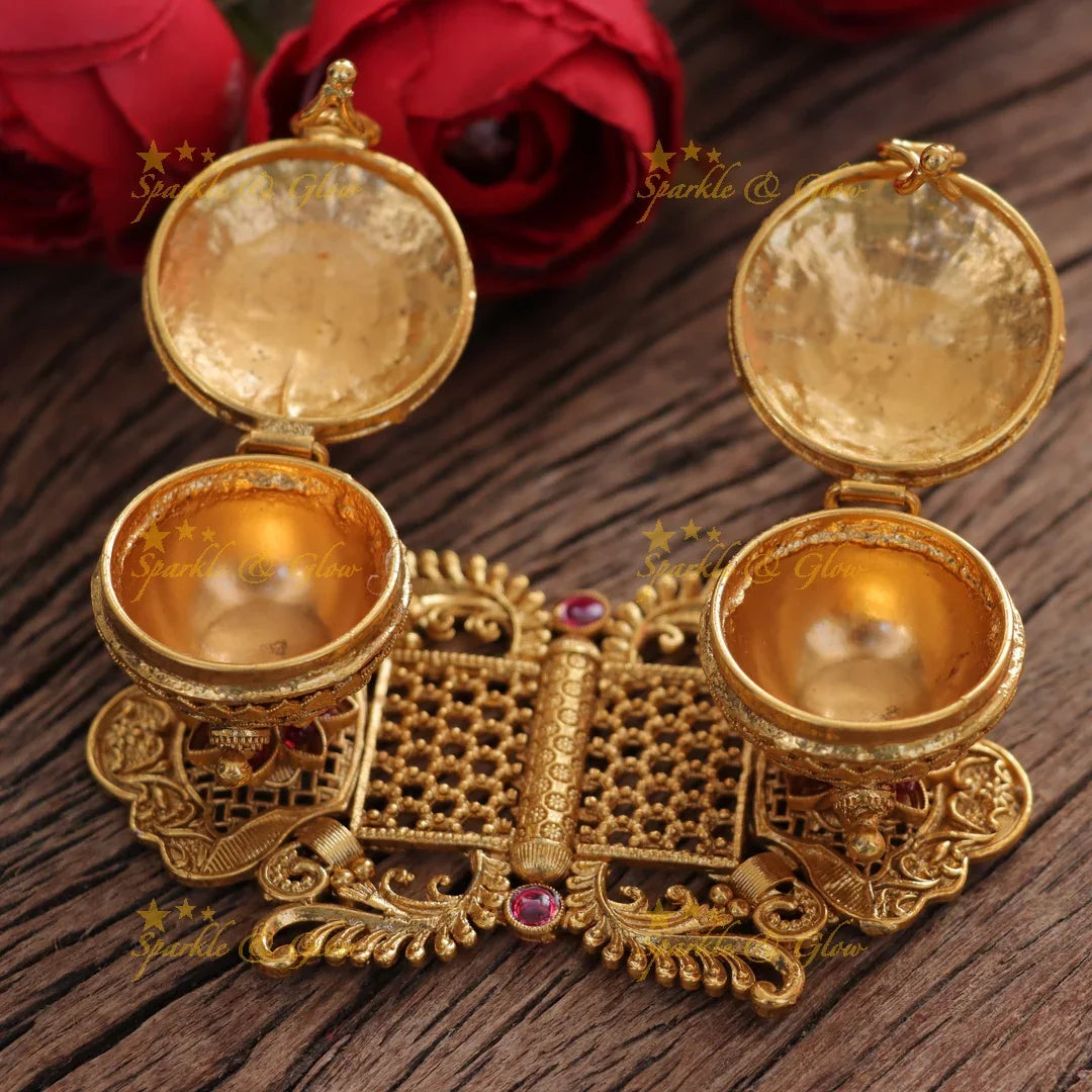 Exquisite Floral Ganesh Kumkum Box for Auspicious Occasions