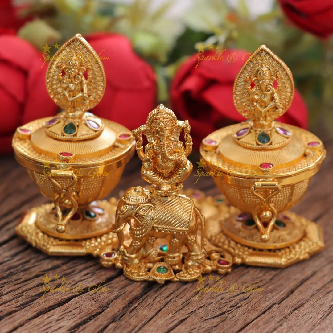 Exquisite Ganesh Kumkum Box – Perfect for Festivals