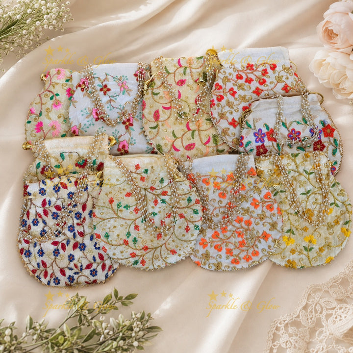 Exquisite Embroidered Potli Bags for Festive Gifting