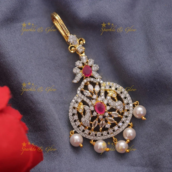 Exquisite Pearl Maang Tikka for Elegance