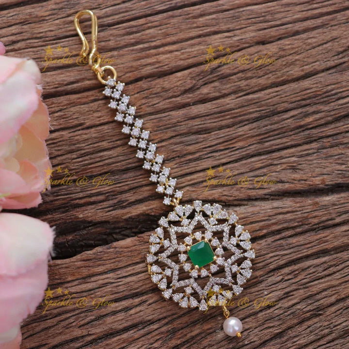 Elegant Gold Maang Tikka for Weddings & Festive Events