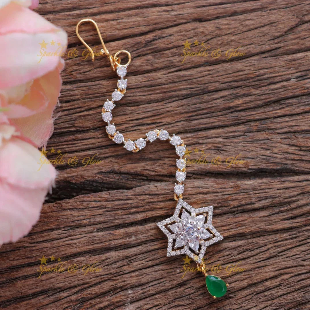 Exquisite Star Maang Tikka for Bridal Elegance