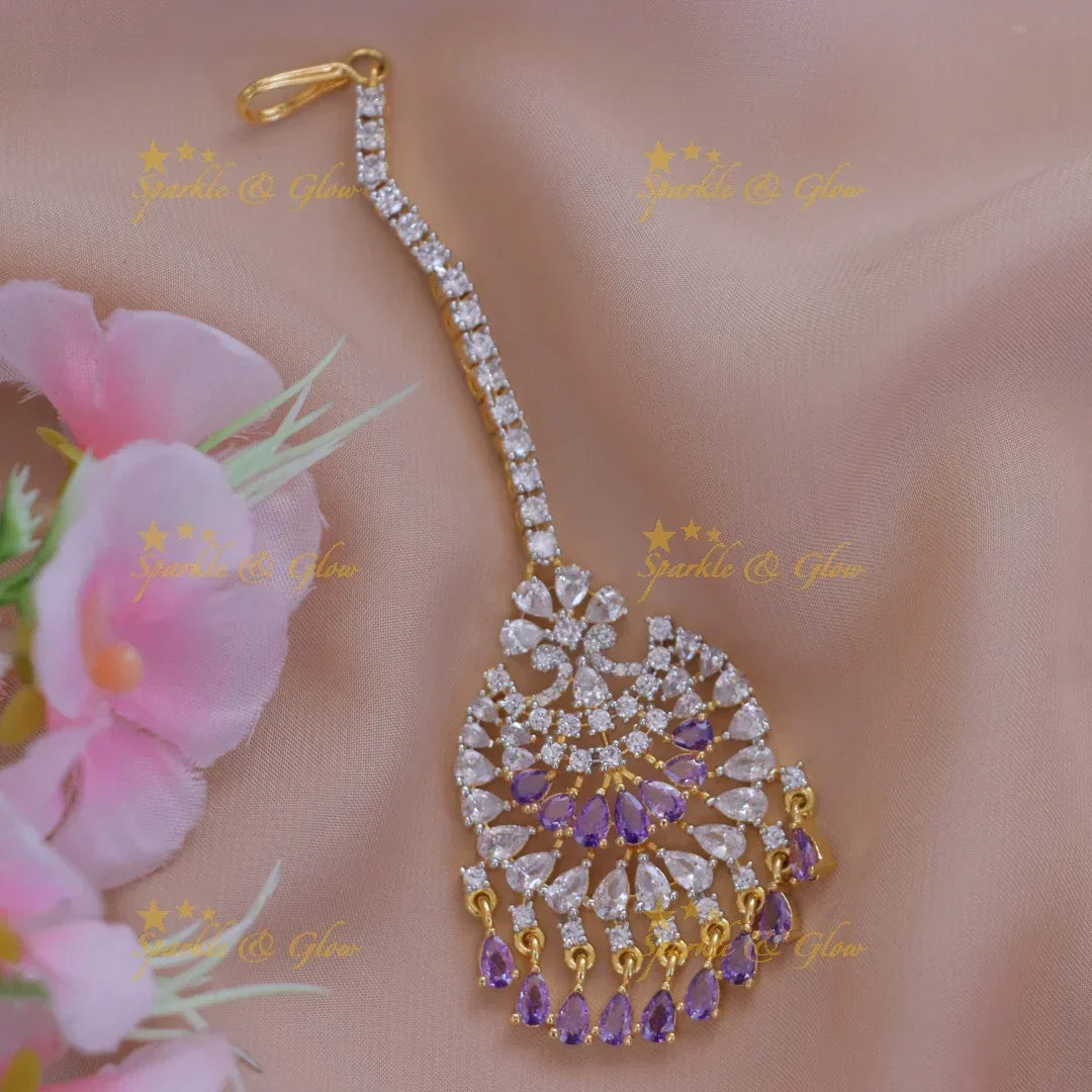 Exquisite Floral Maang Tikka for Festive Celebrations